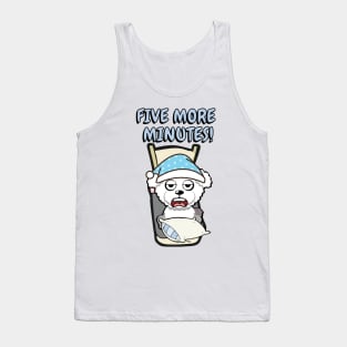 Lazy furry dog cant get out of bed Tank Top